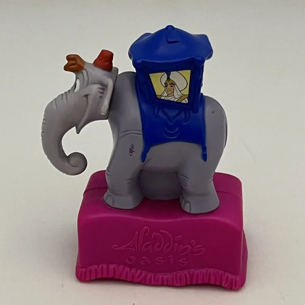 Vintage 95 McDonalds Disneyland 40 Years Of Adventure Aladdin Elephant Vehicle